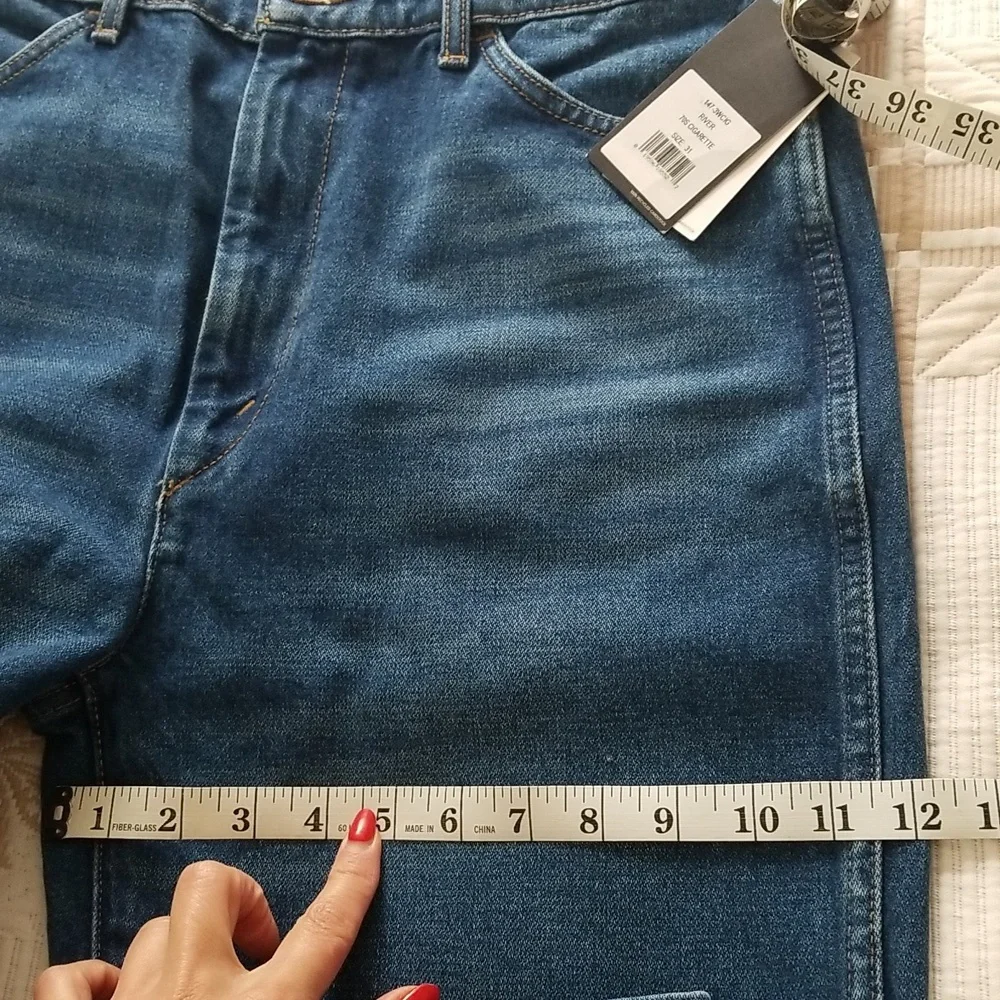 RE/DONE Classic 70's Cigarette Jeans Size 31 Mid Wash Blue - Picture 13 of 13